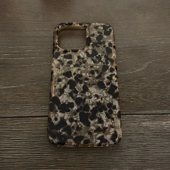 Velvet Caviar Black and Brown Tortoiseshell iPhone Case