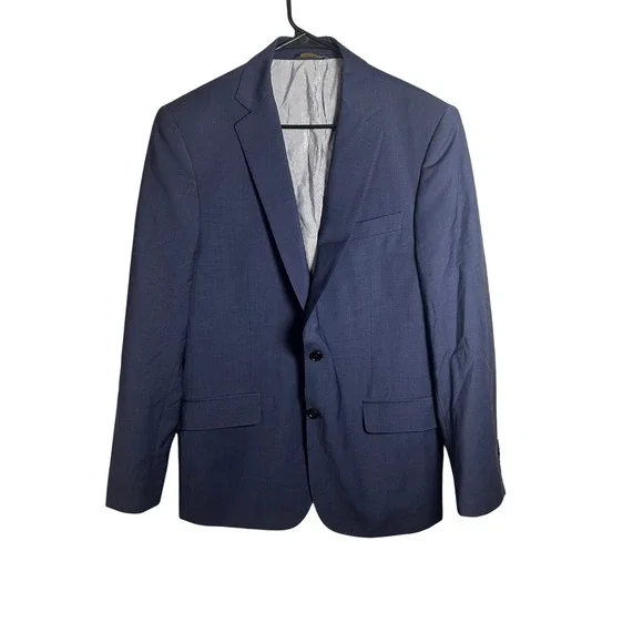 Brooks Brothers Explorer Regent Fit Blazer Mens 42L Blue Wool Stretch Sport Coat