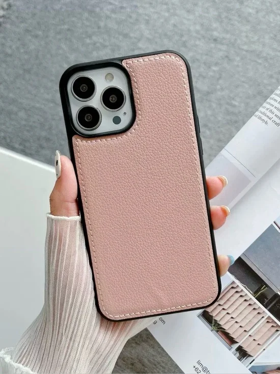 Blush Pink Leather iPhone 17 Pro Max Case