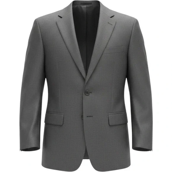 Lauren Ralph Lauren Mens 42R Charcoal Gray 100% Wool 2-Button Blazer Sport Coat