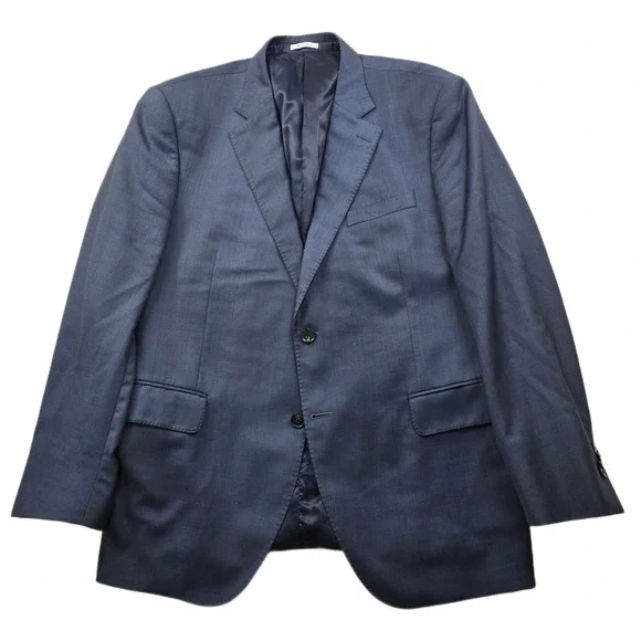 Peter Millar Wool Suit Jacket Mens 46R‎ 46 Blue Blazer Sport Coat