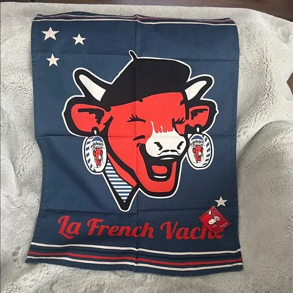 Navy & Red Decorative Kitchen Towel