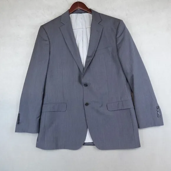 Brooks Brothers Explorer Blazer Men 43R Gray Explorer Madison Fit Wool Blend
