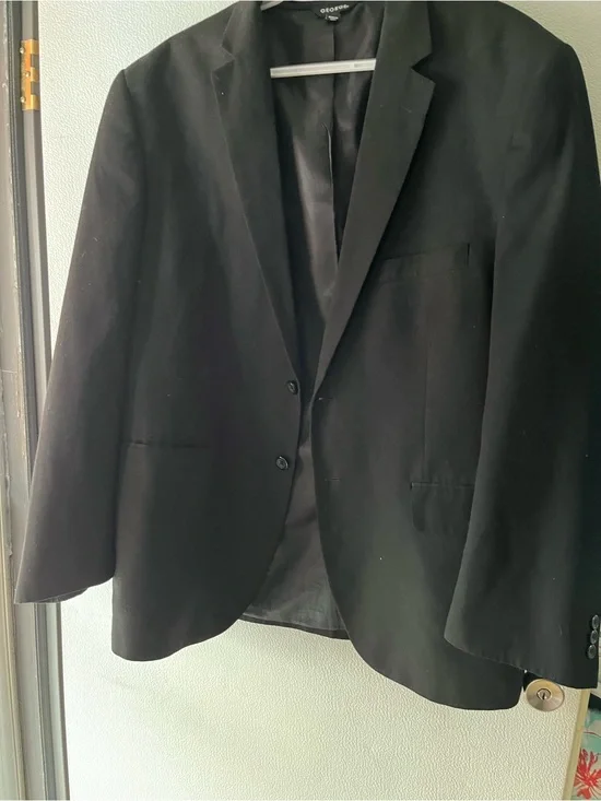 George Black Men's Two-Button Notch Lapel Blazer
