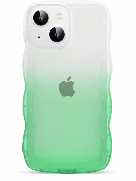 Gradient Aqua Green iPhone 15 Case 6.1