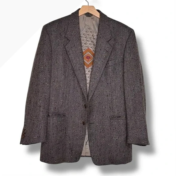 Pal Zileri Made In Italy Virgin Wool Tweed Blazer Sport‎ Coat Jacket Mens S\M