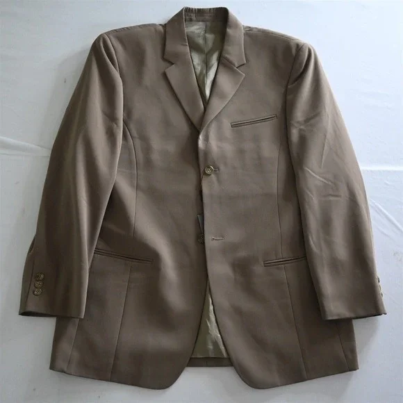 NEW Deadstock Axis Large L Walnut Brown‎ Old Money Y2K Blazer Sport Coat