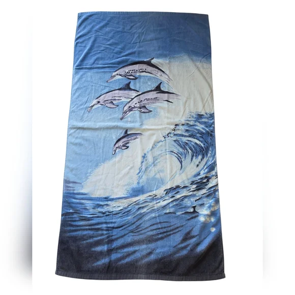 Vintage Dolphin Beach Towel 56