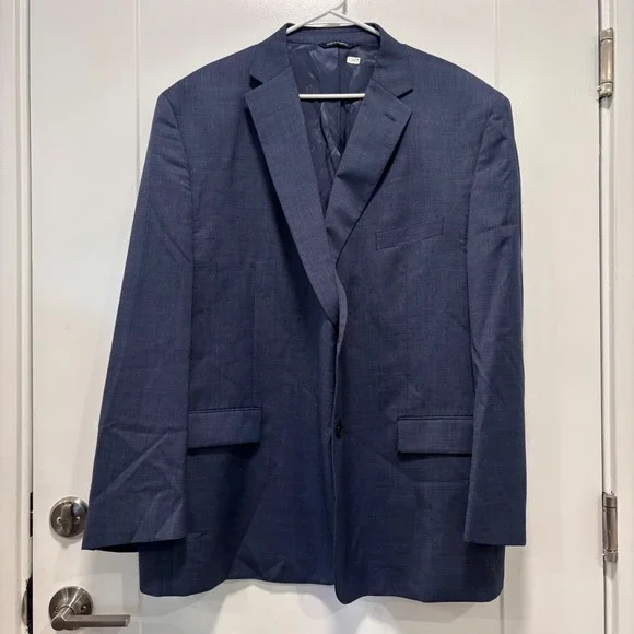 Ralph Ralph Lauren Mens 52R Blue Executive Fit Wool Blend Blazer Sport Coat
