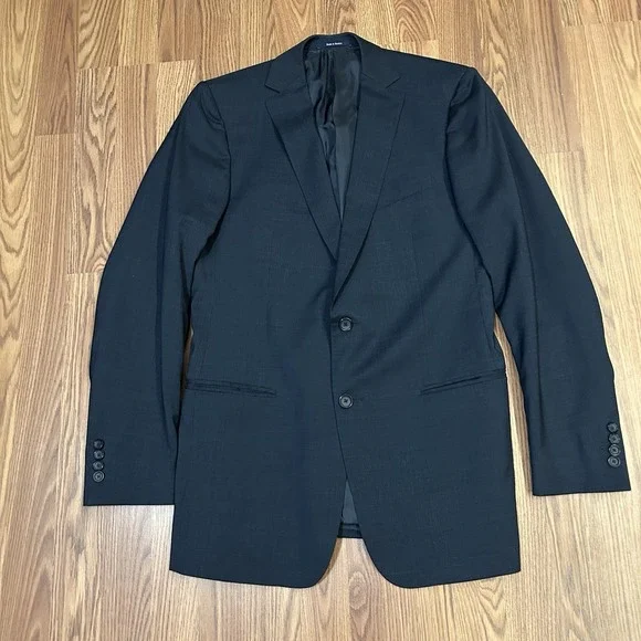 Z Zegna Wool & Silk Blend Blazer Navy Blue Suit Jacket Sports Coat IT-52L US-42L