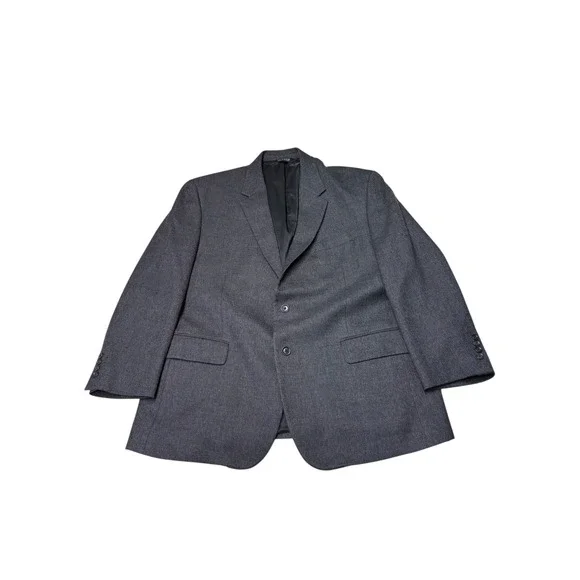 Jos. A. Bank Travelers Collection Charcoal‎ Grey 100% Wool Blazer Sport Coat 46S