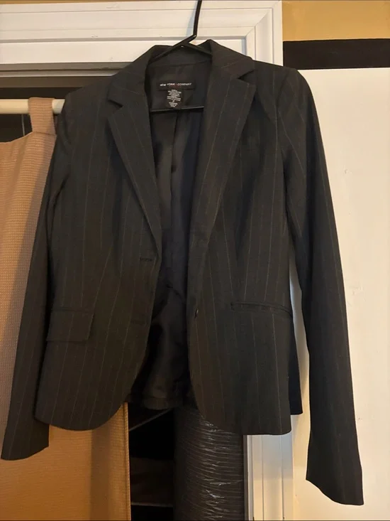 The Limited Black Pinstripe Women's Blazer