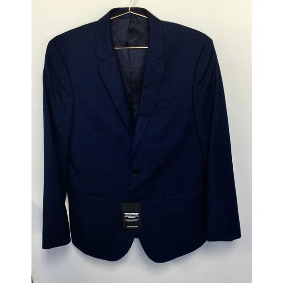 Men's The Black Tux Blazer Blue Italy tollegno‎ 1900