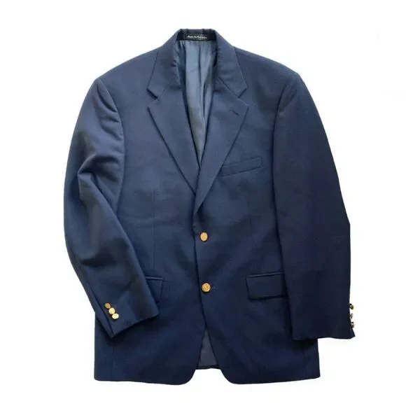 Dawson & Roberts Wool Navy Blazer Men's 39R