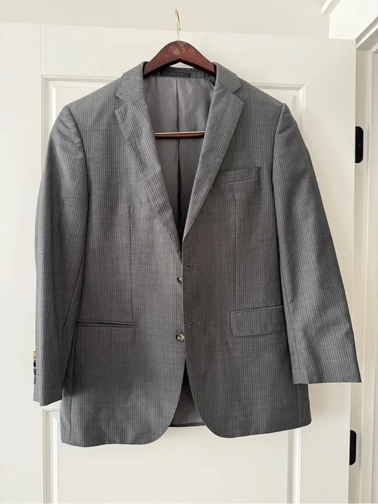 Hugo Boss Men's Gray Pinstripe Sport Coat