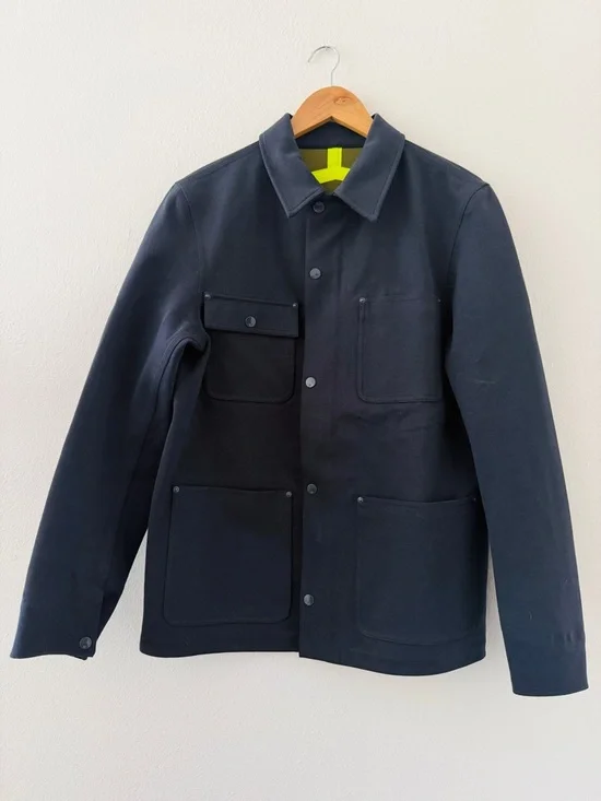 Men’s Overall Master Cloth OAMC Navy Blue Jacket Coat