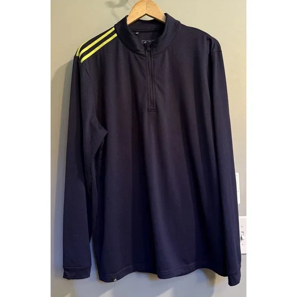 Adidas Sweater 1/4 Zip Pullover Lightweight Performance Athletic Golf Medium‎