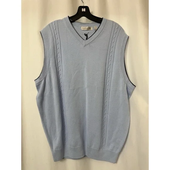 Cypress Links Sportswear Sweater‎ Vest Mens Size XL Cable Knit V Neck Golf. K12