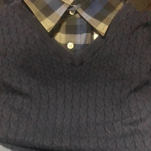Duck Head classic XL‎ Blue V-neck sleeveless sweater