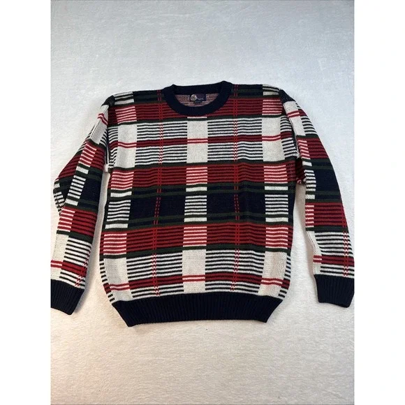 True Vintage Cozy Grandpa Knitted‎ Sweater Dadcore Grandpacore Preppy USA Large