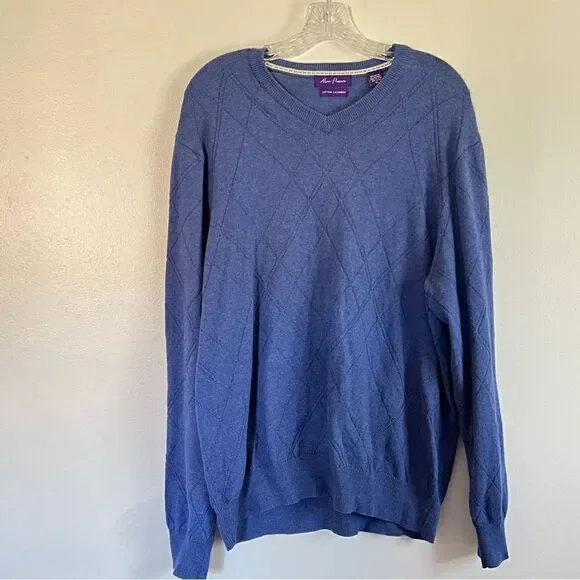 🌺3 FOR $20🌺 - Alan Flusser Cotton Cashmere V Neck Sweater XL