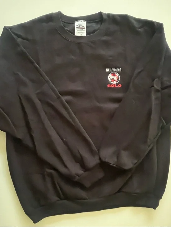 Neil Young Solo - Black Crewneck Sweatshirt