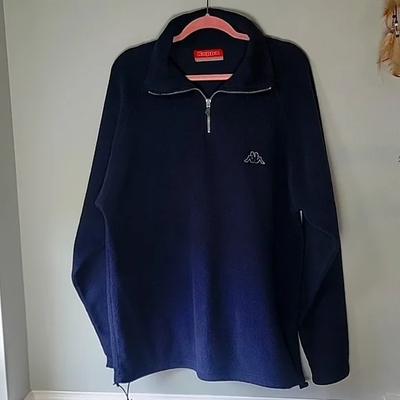 Vintage Kappa navy 1/4 zip fleece