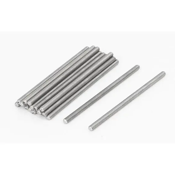 uxcell M3 x 60mm Stainless Steel Threaded Rods - 20 Pcs