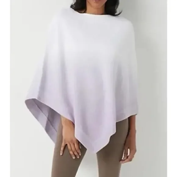 Barefoot Dreams CozyChic Ultralite Ocean Breeze Poncho Ombre Soft‎ Violet NWT