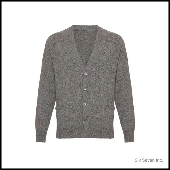 Pure Cashmere Classic Cardigan Elegant Minimal Chic Menswear Luxury