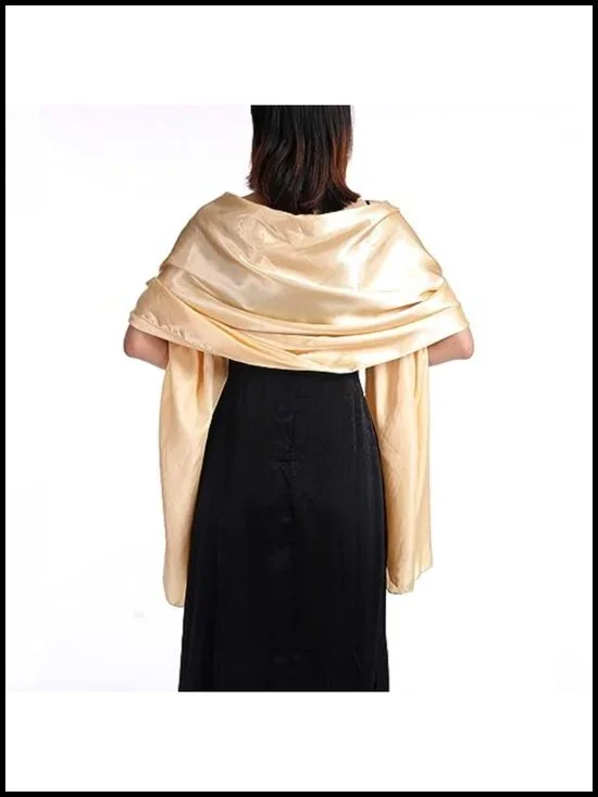 Satin Silk Shawl and Wrap for Evening Party Dresses Bridal Bridesmaid Wedding