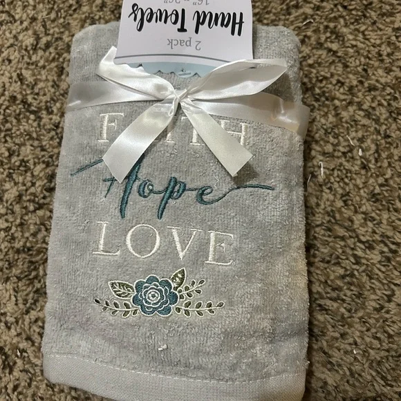 Faith Hope Love Hand Towel Set