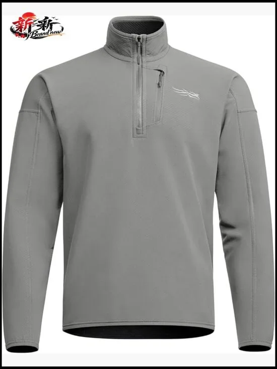 Durable Stretch Fleece 1/4 Zip Pullover for Men Activewear
