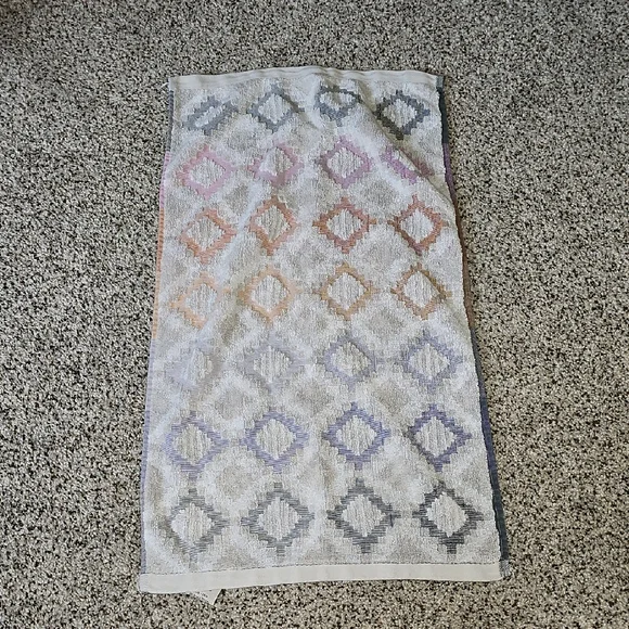 World Market Colorful Aztec Geometric Pattern Hand Towel - Multicolor