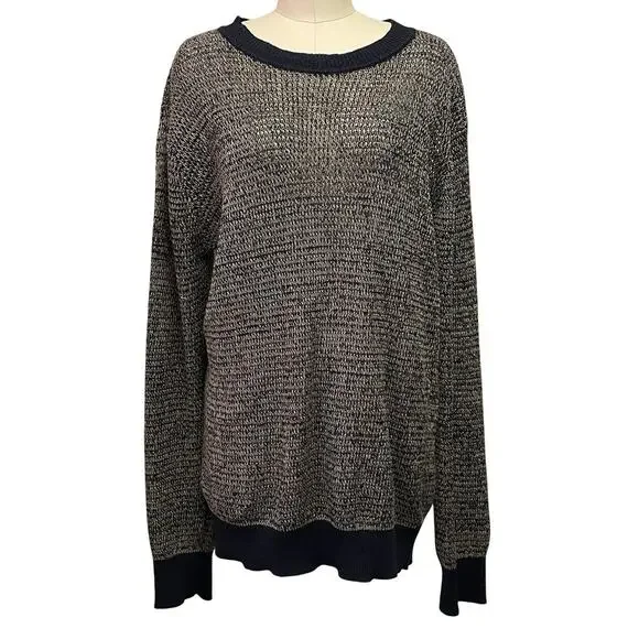 Vintage Armani Collezioni Linen Cotton Sweater L