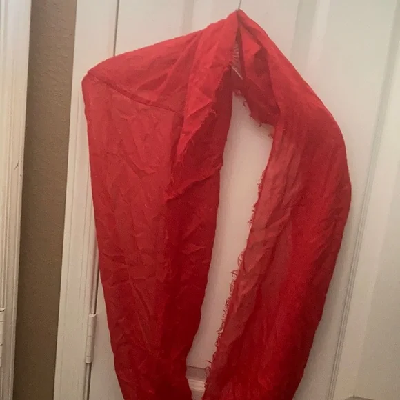 FINAL MARKDOWN Raw edge infinity scarf