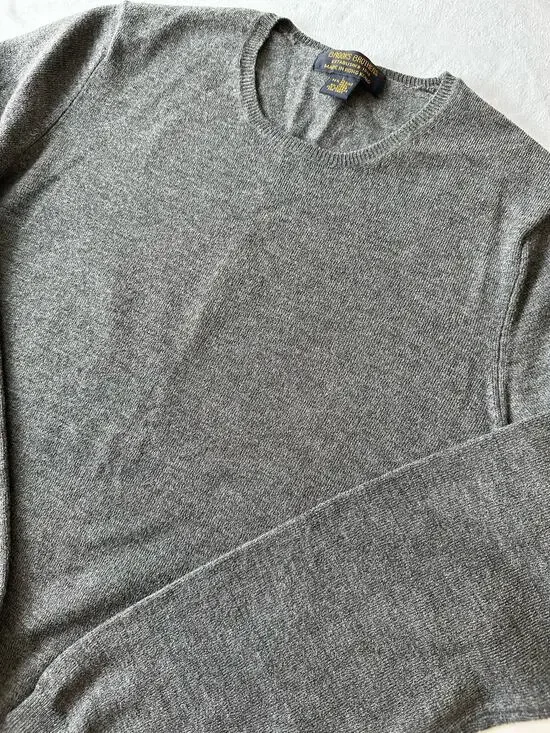 Brooks Brothers Grey Wool Sweater Size Large