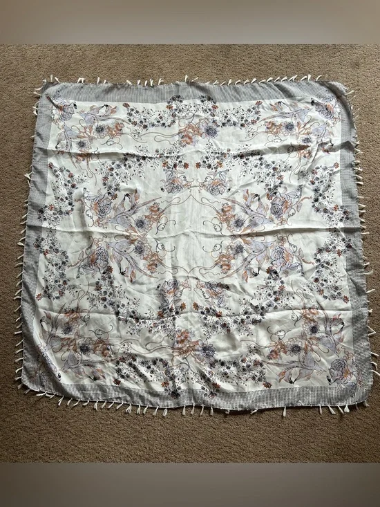 Anthropologie Vismaya Silk Scarf New
