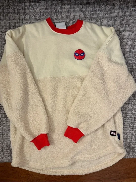 🕷️ Marvel Spider-Man Spirit Jersey Sherpa Pullover 🕷️