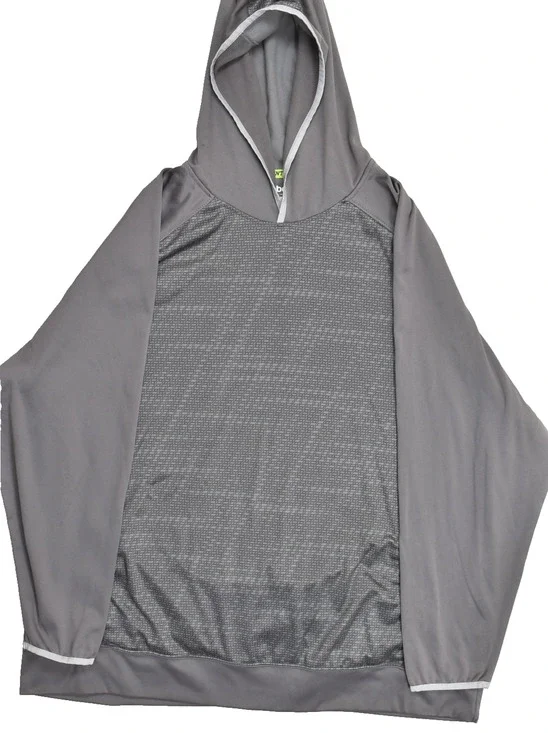 Reebok NHL Center Ice Collection Gray Speedwick Hockey Hoodie Men's Size 3XL