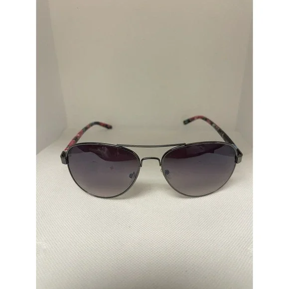 Tropical Floral Aviator Sunglasses‎  Black Lens L-7
