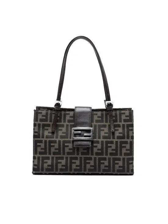Fendi Zucca Canvas Shoulder Bag Pre- #277448F75B