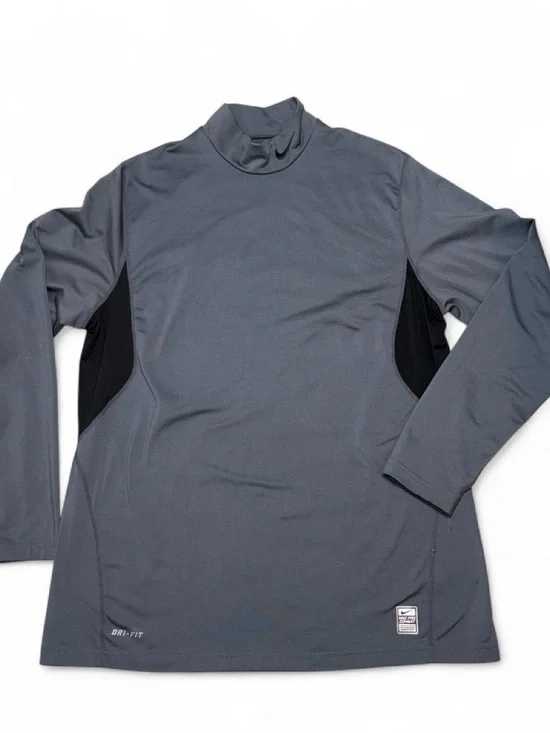 Nike Pro Combat Black Gray Dri-FIT Compression Top
