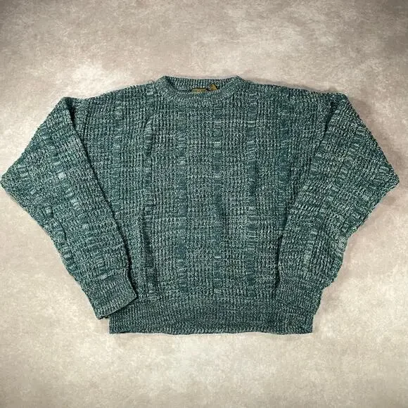 80’s Saturday Green Cozy Knit Sweater