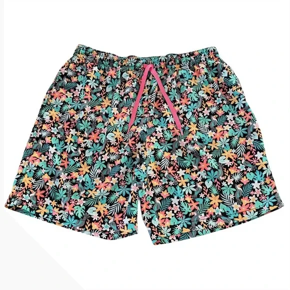 Chubbies Mens 2X Large Swim Trunks Shorts Tropical Toucan Floral Print 7