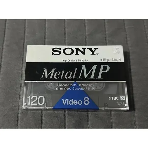 Sony Metal MP Cassette P6-120  Video 8 Superior Metal 120 min 8 mm NEW SEALED