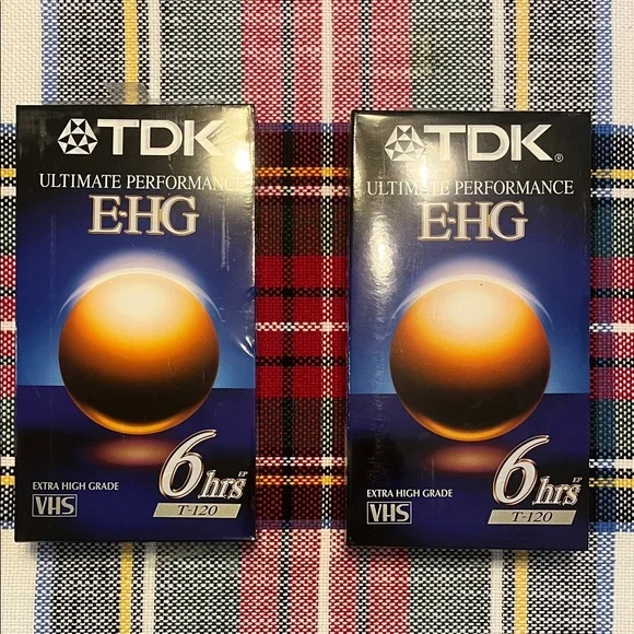TDK EHG VHS Tape - Black and Gold