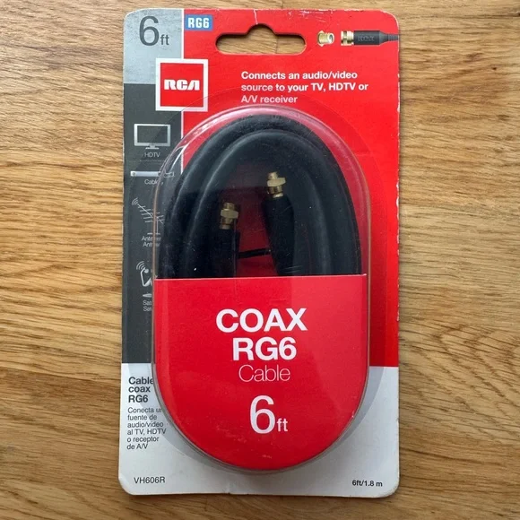 RCA Coaxial Cable for TV and AV