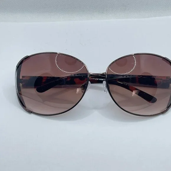 Oscar de la Renta‎ Oversized Brown Tortoise Shell Sunglasses OS