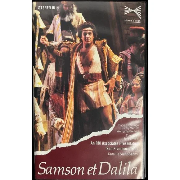 San Francisco Opera Samson et Dalila VHS 1981 Rare Opera Performance Collectible